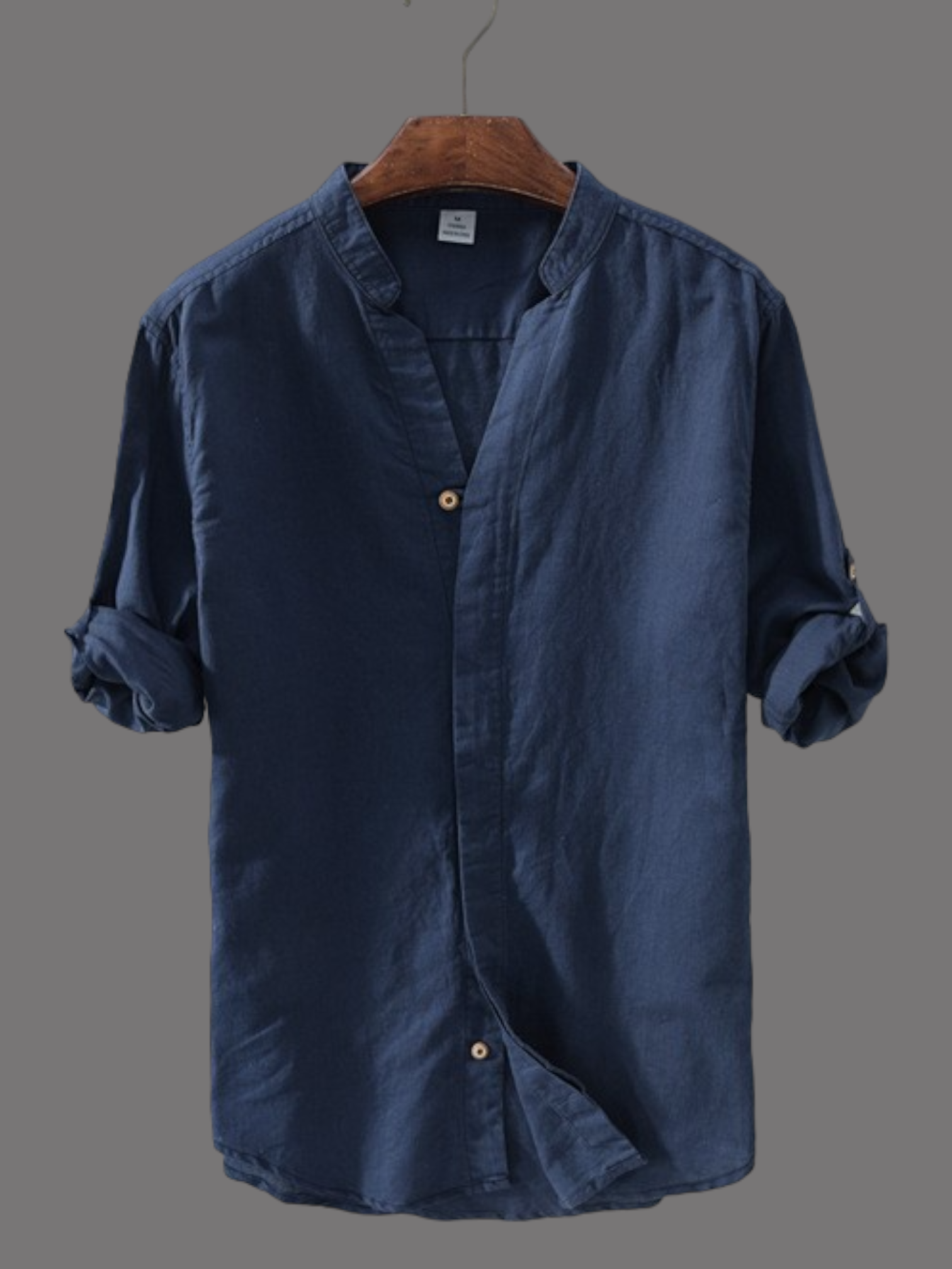 Blue mens cotton shirt